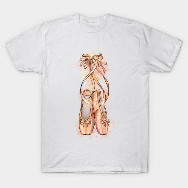 ballet shoes T-Shirt by Mako Design 